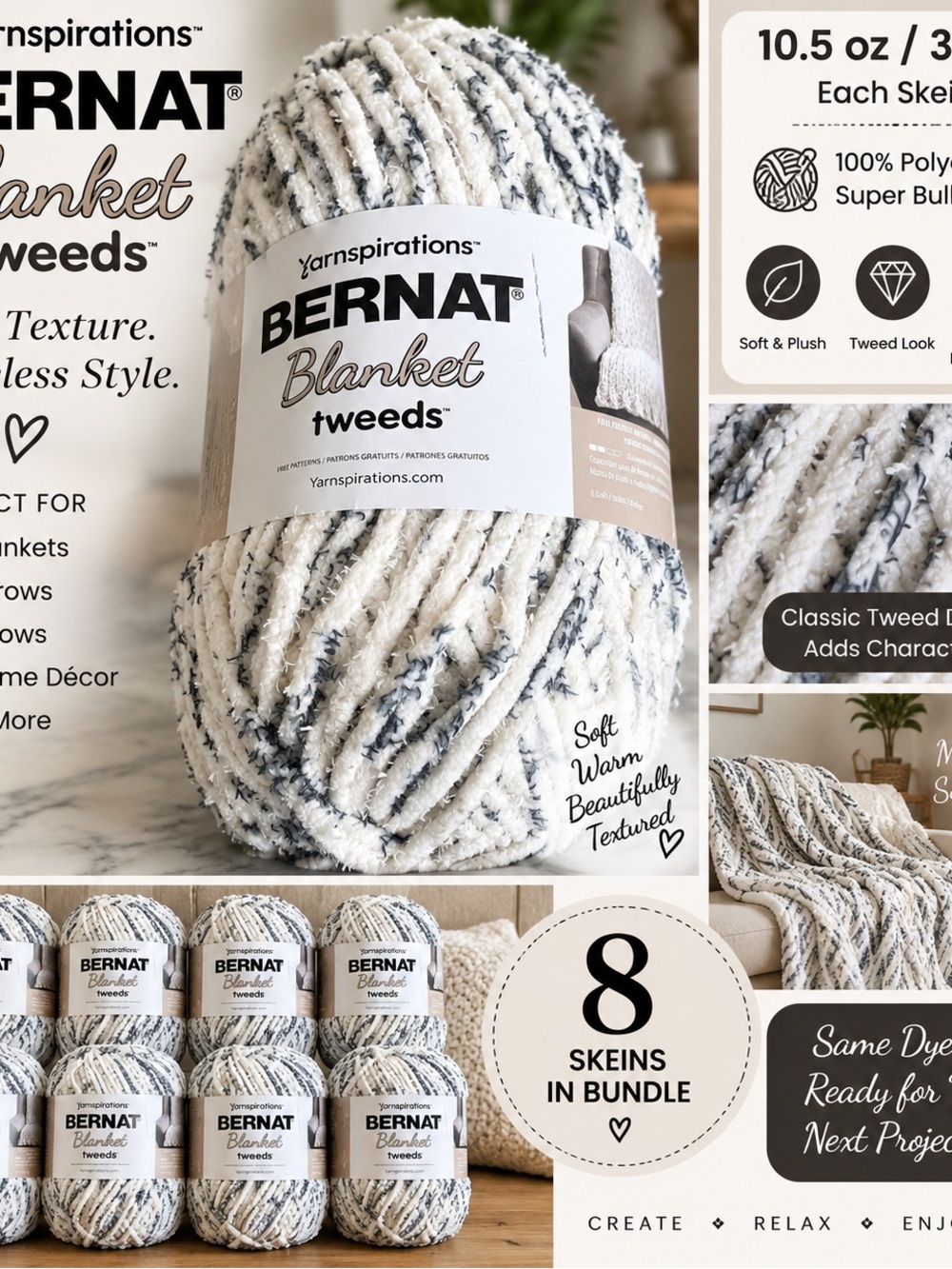 Bernard Blanket Tweed Bundle of 8